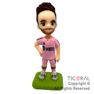ADOR JUGADOR FUTBOL MESSI INTER PORCELANA FRIA G x 1